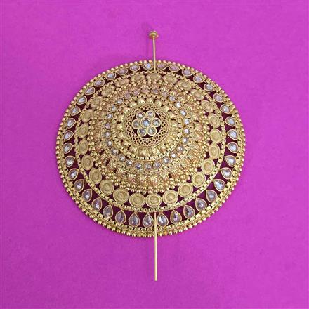 Antique Classic Hair Brooch With Gold Plating