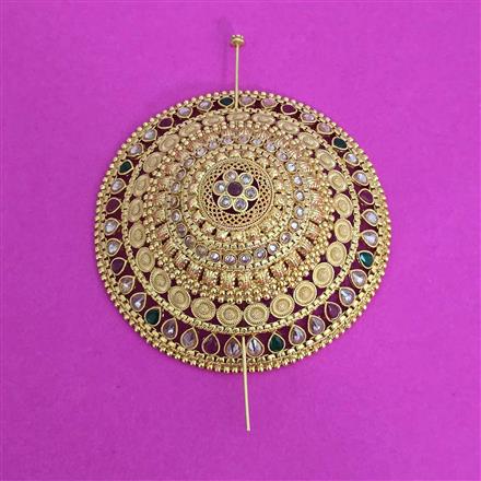 Antique Classic Hair Brooch With Gold Plating