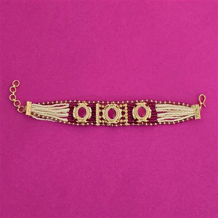 Antique Moti Bracelet With Gold Plating