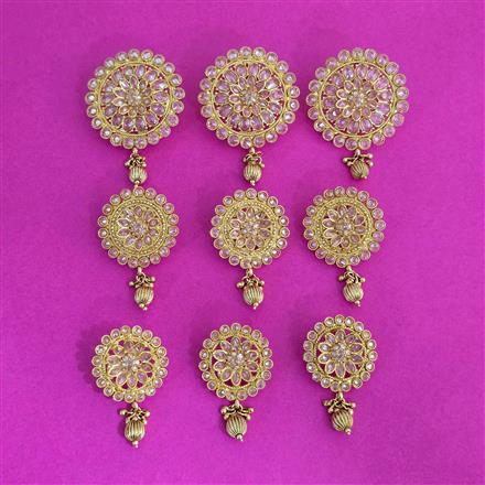 Antique Classic Hair Brooch With Gold Plating