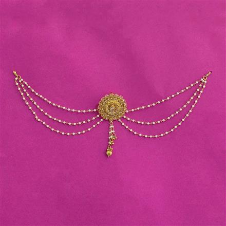 Antique Temple Hair Brooch With Gold Plating
