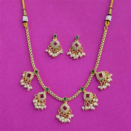 Antique Moti Necklace SetWith Gold Plating