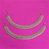 Antique Moti Payal With Mehndi Plating