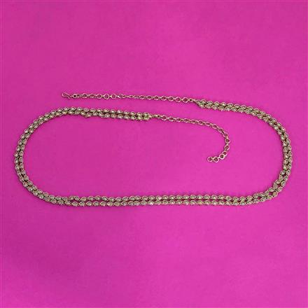 Antique Classic Belt With Mehndi Plating