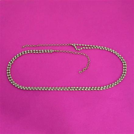 Antique Classic Belt With Mehndi Plating