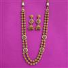 Antique Long Necklace Set With Gold Plating