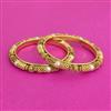 Antique Classic Bangles With Matte Gold Plating
