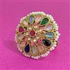 Antique Adjustable Ring With Gold Plating