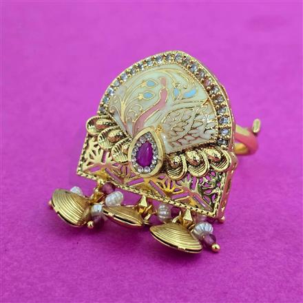 Antique Adjustable Ring With Gold Plating