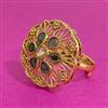 Antique Adjustable Ring With Gold Plating