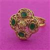 Antique Adjustable Ring With Gold Plating