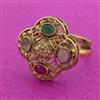 Antique Adjustable Ring With Gold Plating