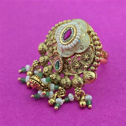 Antique Adjustable Ring With Gold Plating