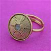 Antique Adjustable Ring With Gold Plating