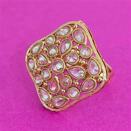 Antique Adjustable Ring With Gold Plating