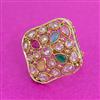 Antique Adjustable Ring With Gold Plating