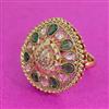 Antique Adjustable Ring With Gold Plating