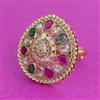 Antique Adjustable Ring With Gold Plating