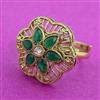Antique Adjustable Ring With Gold Plating