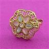Antique Adjustable Ring With Gold Plating