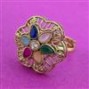 Antique Adjustable Ring With Gold Plating