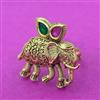 Antique Adjustable Ring With Matte Gold Plating