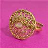 Antique Adjustable Ring With Gold Plating