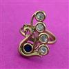 Antique Adjustable Ring With Mehndi Plating