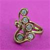 Antique Adjustable Ring With Mehndi Plating