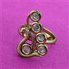 Antique Adjustable Ring With Mehndi Plating
