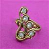 Antique Adjustable Ring With Mehndi Plating