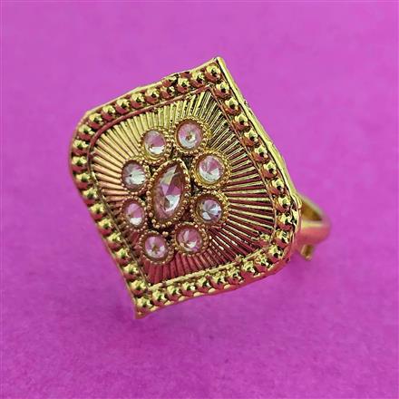 Antique Adjustable Ring With Gold Plating