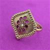 Antique Adjustable Ring With Gold Plating