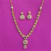 Antique Mother Of Pearl Necklace SetWith Gold Plating