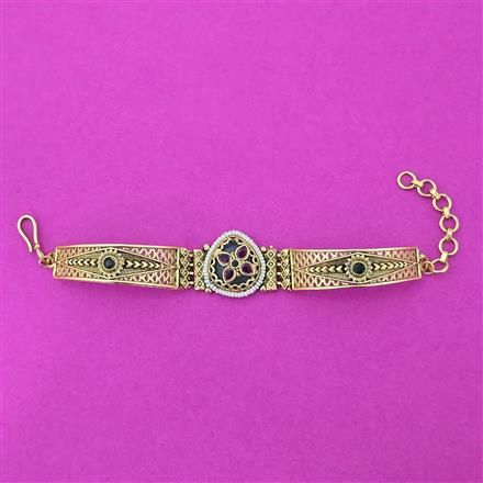 Antique Classic Bracelet With Matte Gold Plating