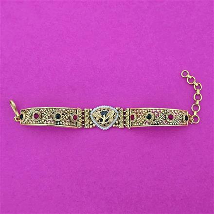 Antique Classic Bracelet With Matte Gold Plating