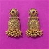 Antique Classic Earring With Matte Gold Plating