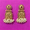 Antique Classic Earring With Matte Gold Plating