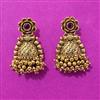 Antique Classic Earring With Matte Gold Plating