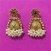 Antique Classic Earring With Matte Gold Plating