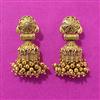 Antique Classic Earring With Matte Gold Plating