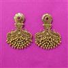 Antique Classic Earring With Matte Gold Plating