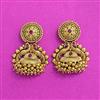 Antique Classic Earring With Matte Gold Plating