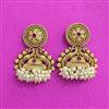 Antique Classic Earring With Matte Gold Plating