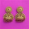 Antique Classic Earring With Matte Gold Plating