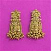 Antique Classic Earring With Matte Gold Plating