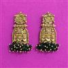 Antique Classic Earring With Matte Gold Plating