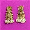 Antique Classic Earring With Matte Gold Plating