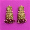Antique Classic Earring With Matte Gold Plating