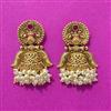 Antique Classic Earring With Matte Gold Plating